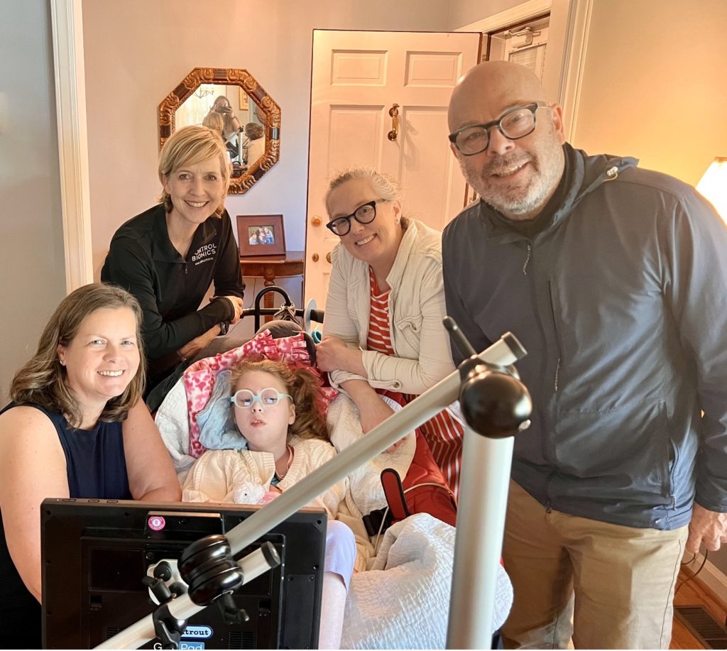 Moira, Moira's mom, James Shorey, and clinicians